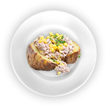 Baked Potatoes With Tuna Sweetcorn 